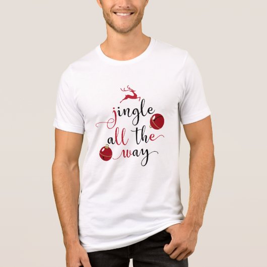 de hele weg Tri-Blend shirt (Voorkant)