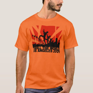 De hele wereld in Los Angeles 2009 ~ oranje T-shirt
