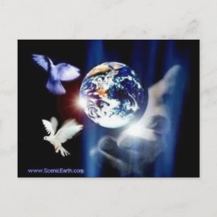 De hele wereld in zijn handen post Kaart