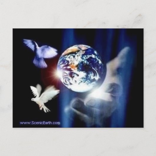 De hele wereld in zijn handen post Kaart (Voorkant)