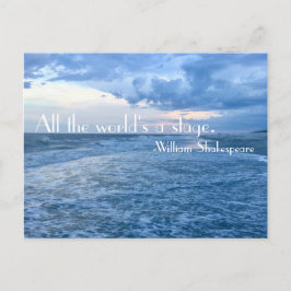 De hele wereld is een podium briefkaart
