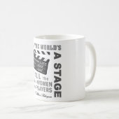 De hele wereld is een podium koffiemok (Voorkant rechts)