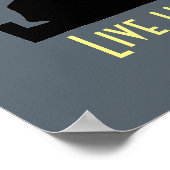 De hele wereld is een podium poster (Hoek)