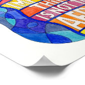 De hele wereld is een Poster van de Narrow Bridge (Hoek)