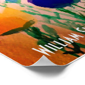 De hele wereld is een Poster van het podium (Hoek)