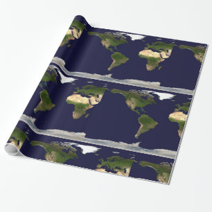 De hele wereld - planeet Aarde Cadeaupapier