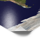 De hele wereld - planeet Aarde Foto Afdruk (Hoek)