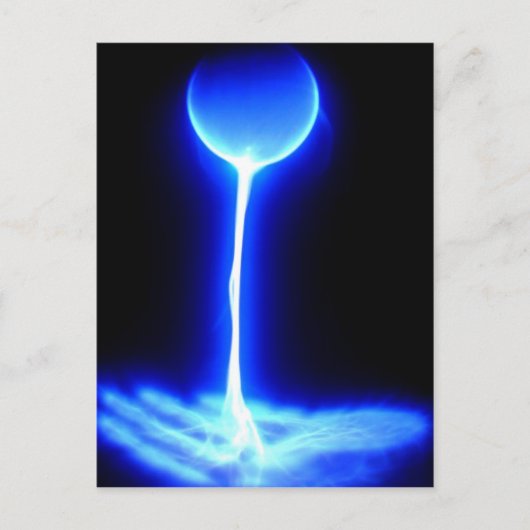 De helende hand met de energieblauwe witte bron briefkaart (Voorkant)