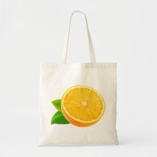 De helft van de oranje vruchten tote bag