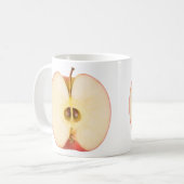 De helft van de rode appel koffiemok (Voorkant links)