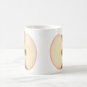 De helft van de rode appel koffiemok (Center)