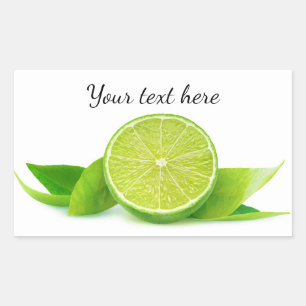 De helft van limoen rechthoekige sticker