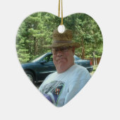 De helft van mijn hart leeft in de hemel. keramisch ornament (Rechts)