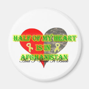 De helft van mijn hart ligt in Afghanistan Magneet