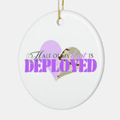 De helft van mijn hart wordt ingezet keramisch ornament (Links)