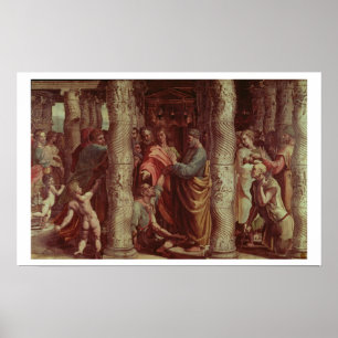 De heling van het Man Lame (cartoon voor de Sisti Poster