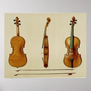 De Hellier violin gemaakt door Antonio Stradivariu Poster