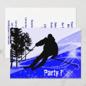 De helling op de helling van de Ski Slope Kaart (Voorkant / Achterkant)