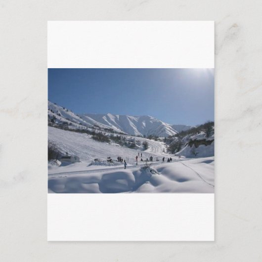 De Helling van de Ski van Chimgan Briefkaart (Voorkant)