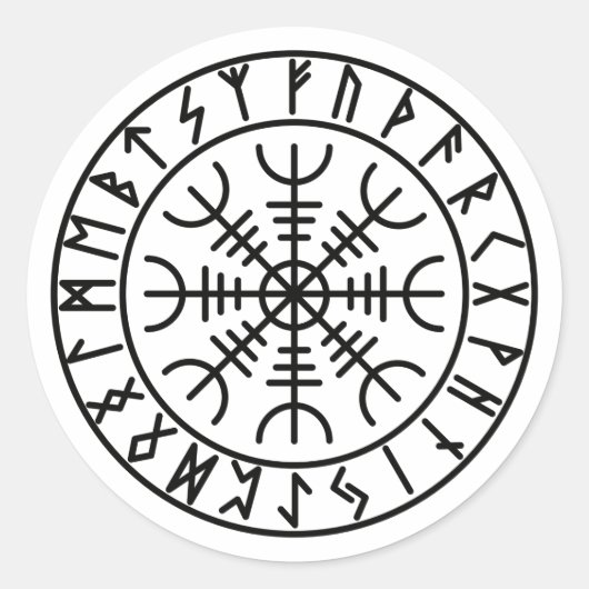 De Helm der Awe Sticker (Voorkant)