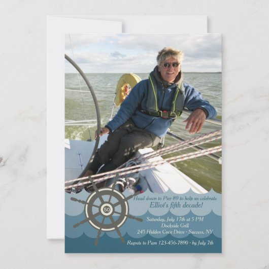 De Helm Photo Invitation Kaart (Voorkant)