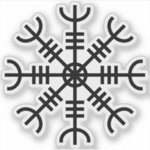 De helm van ontzag - Aegishjalmur (zwart)