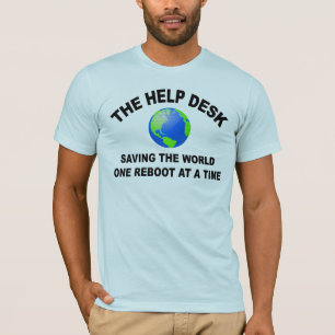De helpdesk - de wereld redden t-shirt