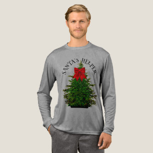 DE HELPER VAN DE KERSTMAN Tri-Blend SHIRT