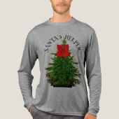 DE HELPER VAN DE KERSTMAN Tri-Blend SHIRT (Voorkant volledig)