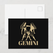 De Hemel Astrologie Horoscoop Tweelingen Teken Briefkaart (Voorkant / Achterkant)