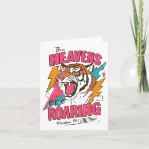 De Hemel Brult Psalm 19_1, Retro Tijger Gr Kaart
