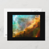 De hemel en het aardse briefkaart (Voorkant / Achterkant)