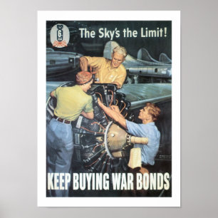 De hemel is de grens. poster