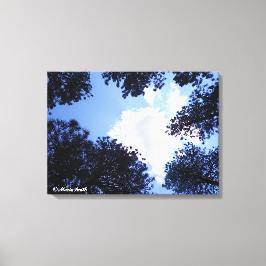 De hemel is de limiet canvas afdruk (Voorkant)