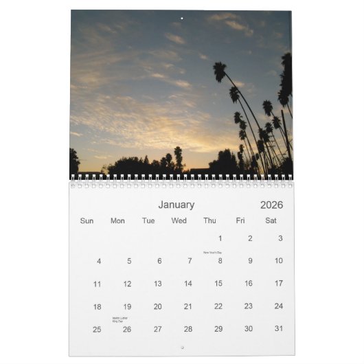 de hemel is groot in pasadena 2011 kalender (Jan 2026)