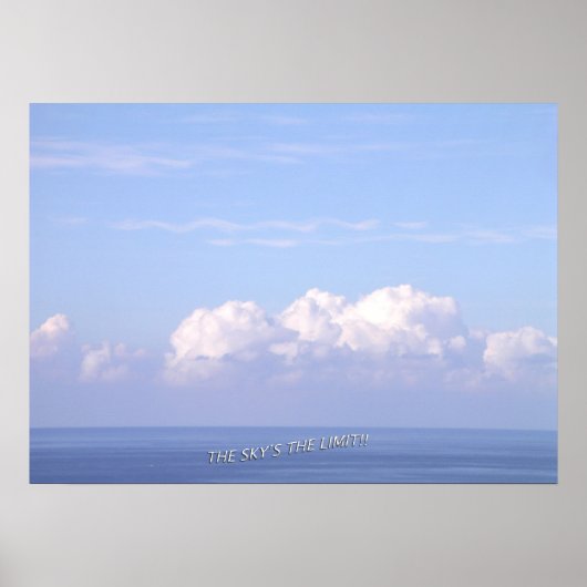"De hemel is het Poster Limit" (Voorkant)