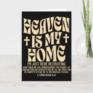 De Hemel Is Mijn Thuis Kruis Christelijk Religieus Kaart