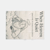 De hemel is stil (maar God waakt) Fleece Deken (Voorkant (Horizontaal))