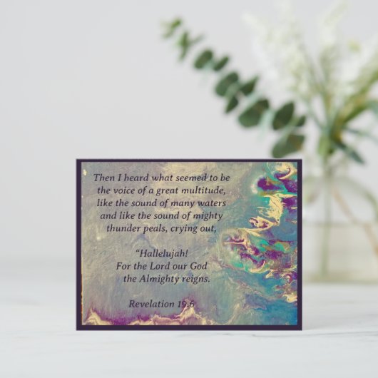 De hemel schreeuwt briefkaart (Staand voorkant)