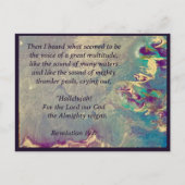 De hemel schreeuwt briefkaart (Voorkant)