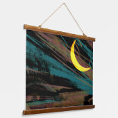 De hemel van de nacht aan de gang hangend wandkleed (Gebogen)