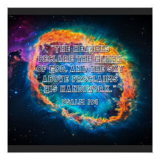 De hemel verklaart Ps. 19:1 Perfect Poster