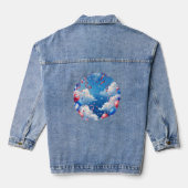 De hemel vol vrijheid denim jacket (Achterkant)