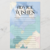 De Hemel Zond Baby shower Advies en Wensen (Voorkant)