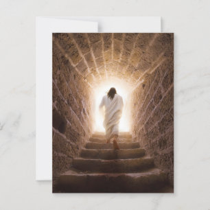 De Hemelvaart – Jezus die het Licht binnenwandelt Briefkaart