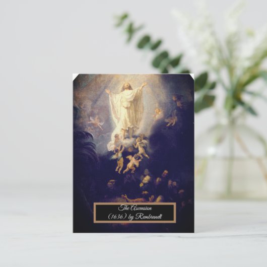 De Hemelvaart van Rembrandt Briefkaart (Staand voorkant)