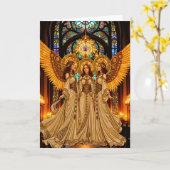 De Herald Angels Kaart (Gele Bloem)