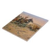 De Herd Quitter van Charles Marion Russell Tegeltje (Zijkant)