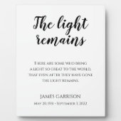 De Herdenking van het Leven Blijft Gedenkteken Fotoplaat (Voorkant)