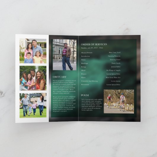 De herdenkings BegrafenisSjabloon van het Programma (Binnen)